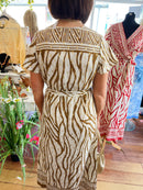 Heather Gold Speckle Dress - Mocha