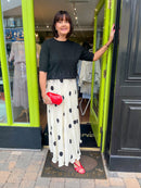 Brigitta Polka Dot Skirt - Cream