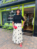 Brigitta Polka Dot Skirt - Cream