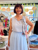 Marley Cami with Pearl Scarf - Blue