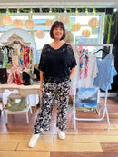 Kora Floral Print Trousers