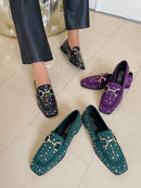 Kate Appleby "Peniston" Schwarz Studded Loafer