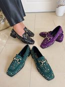 Kate Appleby "Peniston" Schwarz Studded Loafer