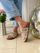 OMG "Bithnah" Crystal Razzle Gold Slider
