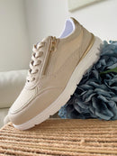 Heavenly Feet 'Mead' Beige Trainer