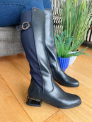 Zanni & Co Long Stretch Boot - Cobalt Navy