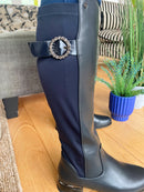 Zanni & Co Long Stretch Boot - Cobalt Navy
