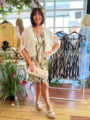*PRE ORDER* Lacy Pearl Crochet Knit Cape Cardi  - Cream