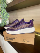 Safety Jogger Chunky Purple Tweed Trainer 618766