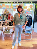 Bromely Crochet Cape Knit Cardi  - Khaki