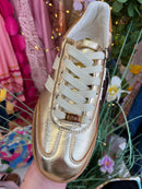 Tommy Bowe Mcghen Trainer Gold Fusion - Gold Metallic & Cream Stripe