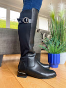 Zanni & Co Long Stretch Boot - Ink Black