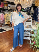 Jody Crochet Cape Top - Cream