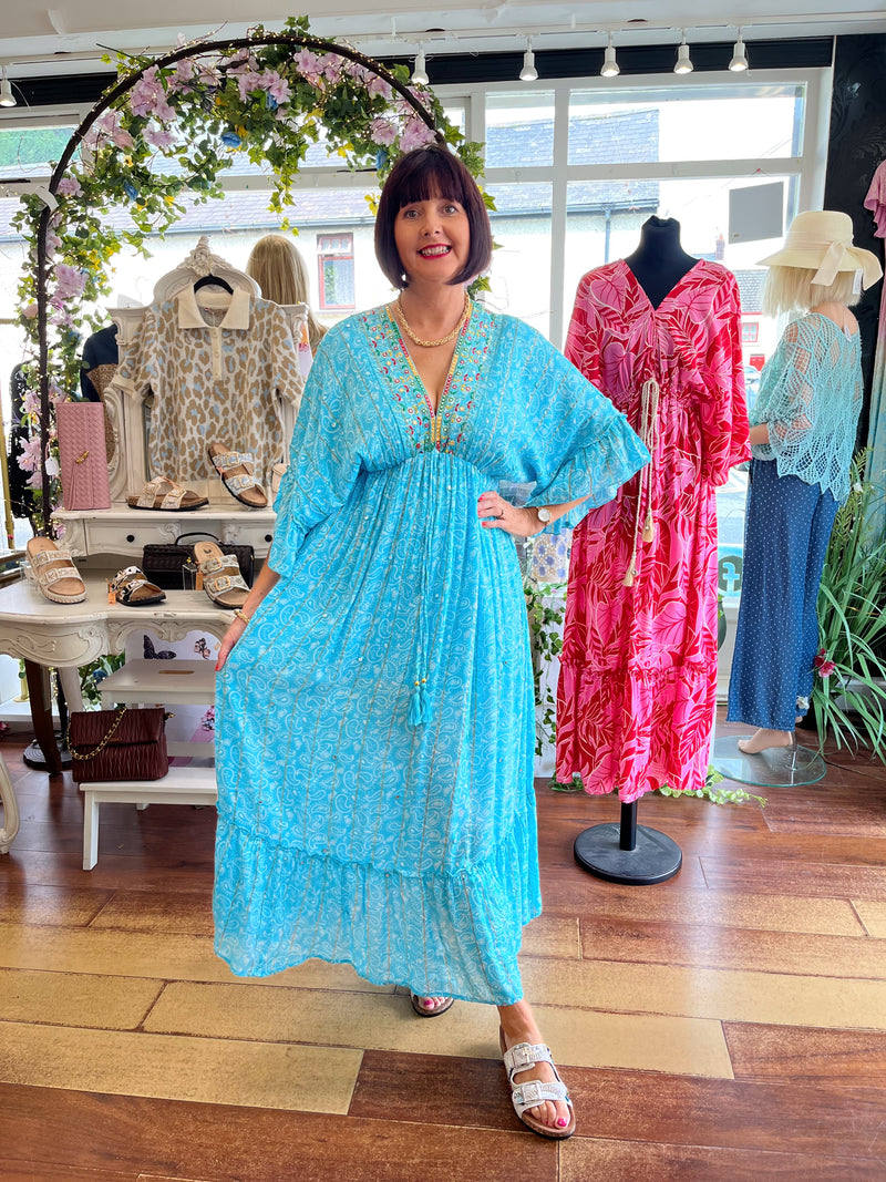 Amanza Paisely Boho Dress