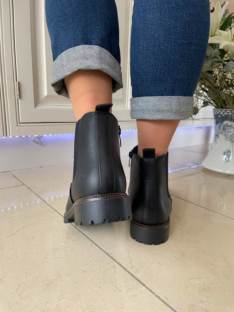 Heavenly Feet "Angelina/Dawlish" Chelsea Boot - Black