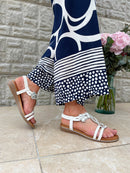 Redz Xanthe Sparkle Sandal - White