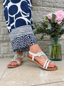 Redz Xanthe Sparkle Sandal - White