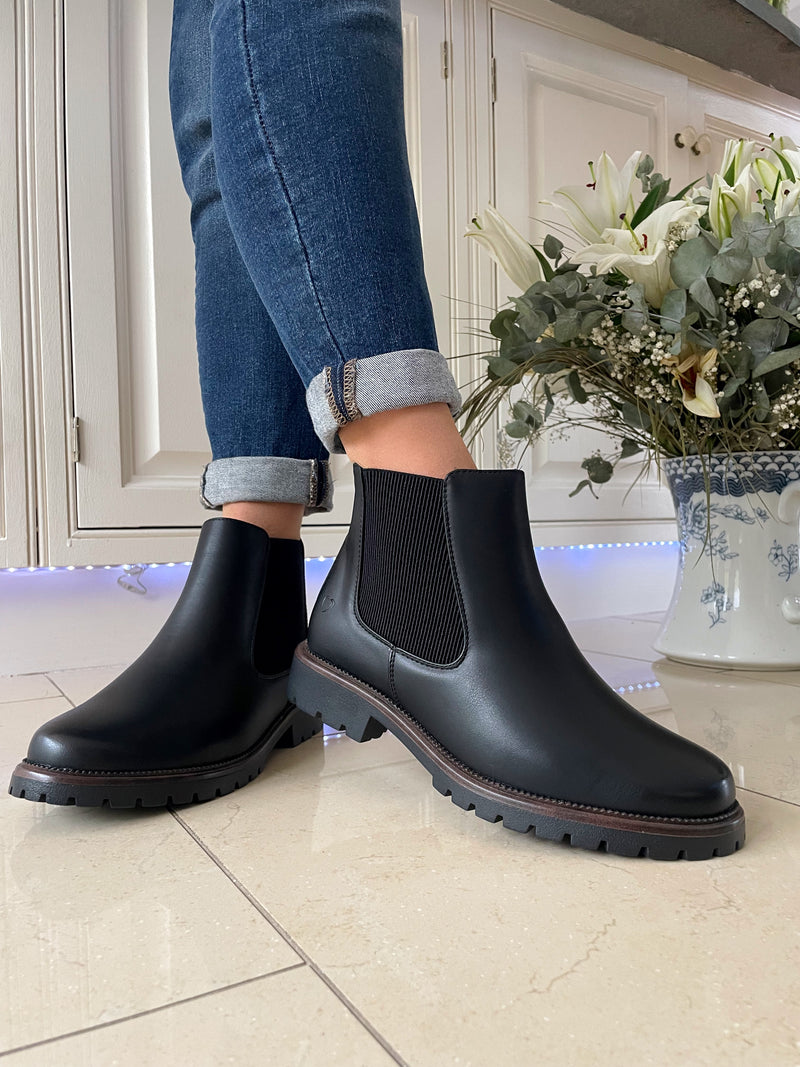 Heavenly Feet "Angelina/Dawlish" Chelsea Boot - Black