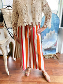 Kaia Stripe Wide Leg Trousers