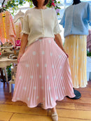 Brigitta Polka Dot Skirt - Light Pink