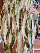 Magic Gold Bay Leaf Short Dress - Olive Green