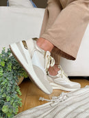 Tommy Bowe Wedge Trainer Finn Timeless - Cream