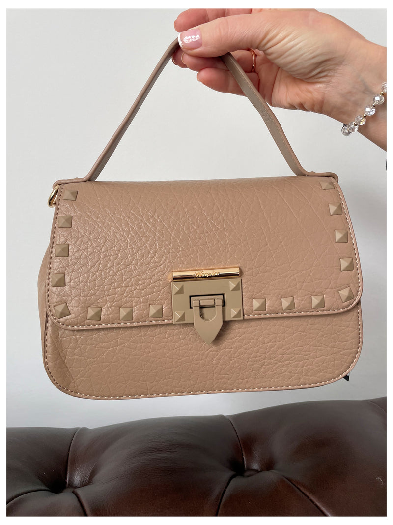 Hampton Studded Crossbody 18H1546 Bag - Oat Beige