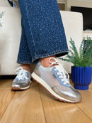 Tommy Bowe Bargell Mesh Trainer Denim - Blue
