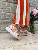 Redz Wedge Sandal - Beige 161-16A