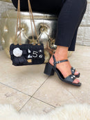 Marco Tozzi Black Matte Sandal 2-28327-20 001