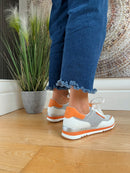 Marco Tozzi Trainers White & Orange 2-23731-44 197
