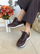 Heavenly Feet Nell Trainer - Chocolate Brown