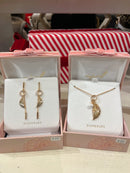 Tipperary Crystal Angel Wings Mini Gold Earrings 167605