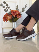 Heavenly Feet Nell Trainer - Chocolate Brown