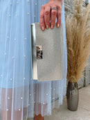 Una Healy "Centrefold" Clutch Bag - Silver