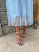 Una Healy “Centrefold" Chrome Sandal