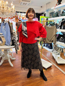 Sadie Cape Jumper - Red