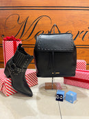 XTI Studded Ankle Boot Black 143444