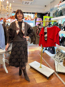 Sadie Cape Jumper - Chocolate Brown