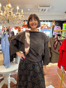 Sadie Cape Jumper - Chocolate Brown