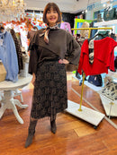 Sadie Cape Jumper - Chocolate Brown