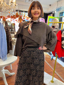 Sadie Cape Jumper - Chocolate Brown