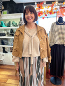 Áine Cape Collar Jumper - Beige