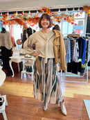 Áine Cape Collar Jumper - Beige