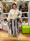 Áine Cape Collar Jumper - Beige