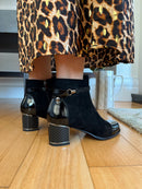 Redz Diamante Ankle Boots - Black F3924