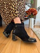 Redz Diamante Ankle Boots - Black F3924