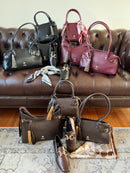 Hampten Olive Tassel Curved Shoulder Bag - Brown 18H1679