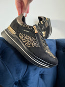 Tommy Bowe Trainer Vernier 'Stealth' - Metallic Leopard & Black