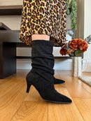 Marco Tozzi Black Slouch Midi Boot 2-25310-47